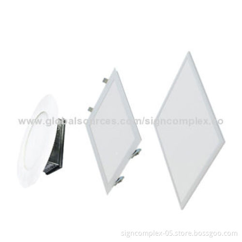 Slim LED Panel Lights with Die-casting Enclosure Material and RoHS, CE, UL Marks